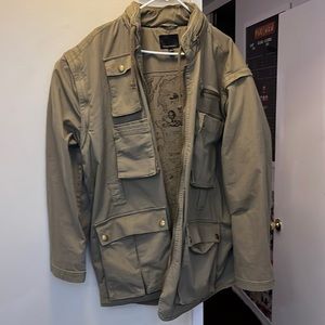 Banana republic like new safari jacket. Size L (however it fits like a 2XL. )